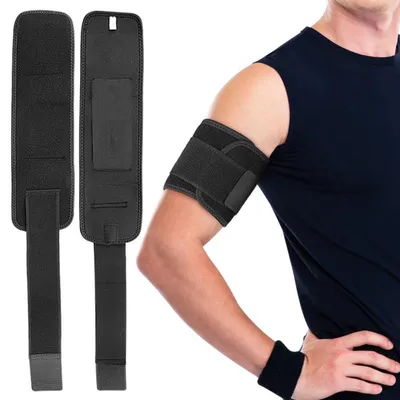 Produktbild von INF Verstellbares Oberarm-Kompressionsband aus Elasthan für Sport und Fitness L