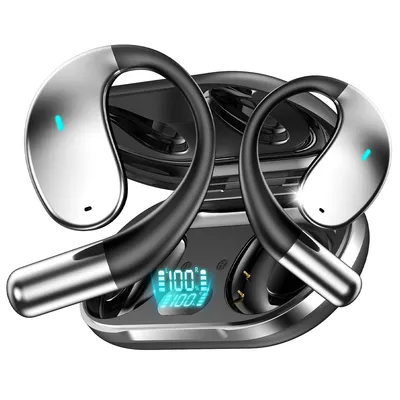 AI Übersetzungs-Bluetooth Headset, Echtzeit Übersetzung, 133 Sprachen, Bluetooth 5.4, Offenes Ohr-Design, 100h Standby, Ladecase