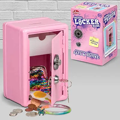 Produktbild von Tobar Metall-Schließfachbank rosa - Spielzeugaufbewahrung für Kinder