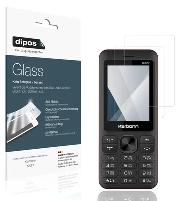 Immagine prodotto di 2x Pellicola Protettiva per Karbonn KX27 Protezione Vetro Flessibile 9H dipos