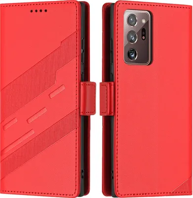 Obrázek produktu pro Pouzdro pro Samsung Galaxy Note 20 Ultra 5G,Polyuretankožené peněženkové pouzdro s přihrádkou na karty a funkcí stojánku Rot