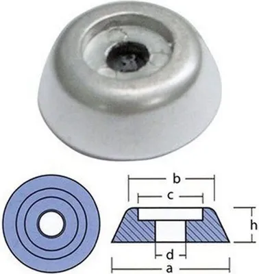 Obrázok produktu pre Tecnoseal Lewmar 185tt Anoda strieborná Strieborná Jedna veľkosť