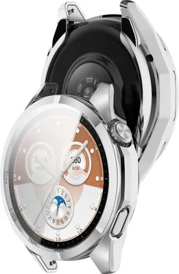 Produktbild von Schutzhülle für Huawei Watch GT6 46 mm, Bizon Case Watch Felipe, Silbern
