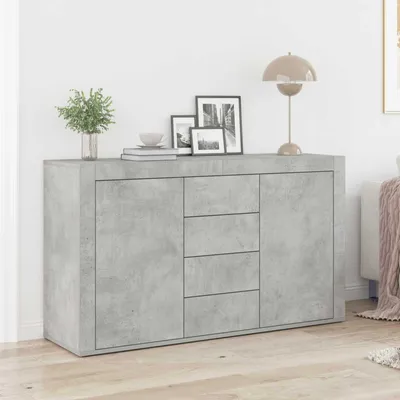 Zdjęcie produktu dla vidaXL Kredens Betonowy Szary 120 x 36 x 69 cm Materiał drewnopochodny
