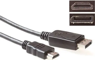 Obrázok produktu pre ACT AK3988, 1 m, DisplayPort, HDMI, Samec, Samec