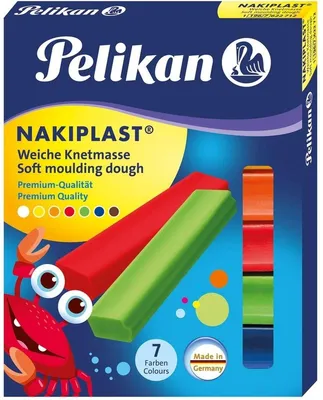 Produktbild von Wachsknete Nakiplast 125g VE=5x7 Farben