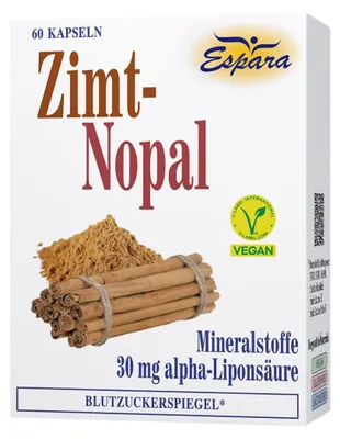 Obrázek produktu pro Espara, kapsle s skořicí a nopálem, 60 kusů