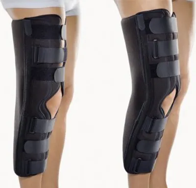 Produktbild von Bort Immob-Schiene mit Patella-Aussparung Knie-Schiene 3-teilig
