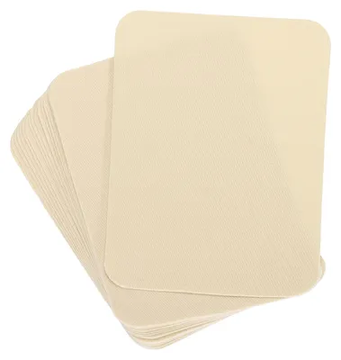 Bügelpatches 20 Stück, beige, 10,5 x 8 cm, Stoffreparatur