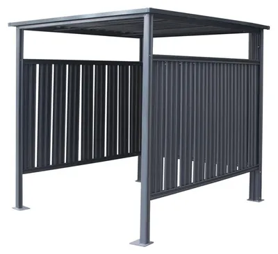 Obrázok produktu pre Kovová garáž a prístrešok na bicykle Westmann antracit 203x180x210 cm