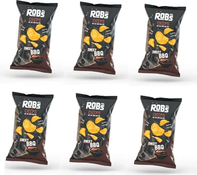 Produktbild von 6x Robs Chips BBQ WIE SIE SEIN SOLLTEN