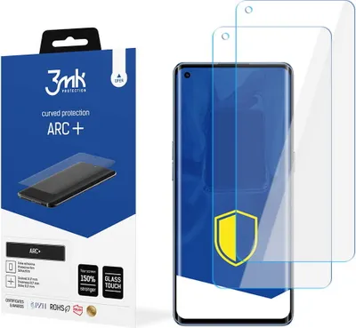 Produktbild von 3mk Display Schutzfolie ARC+ für Realme X7 Max 5G  0,17mm Self-Heal (2 Stück)