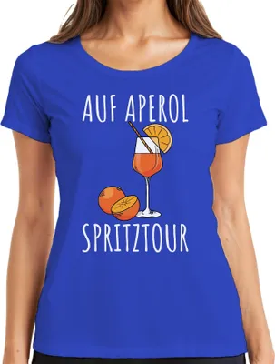 Obrázek produktu pro Aperol Spritz Spritztour Fanoušci letních koktejlů Vtipný nápis Dámské tričko, modrá, L