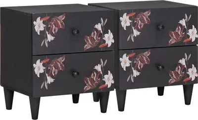 Immagine prodotto di Comodino con cassetto 2 pcs Marrone 40 x 33,5 x 46 cm