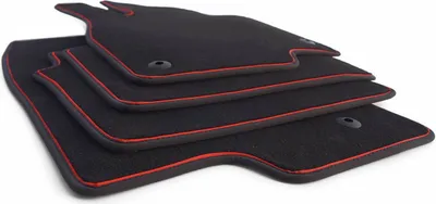 Immagine prodotto di Tappetini Mazda III 3 BM dal 2013 originale di  velours tappeto auto 4 pezzi, banda di assetto rosso