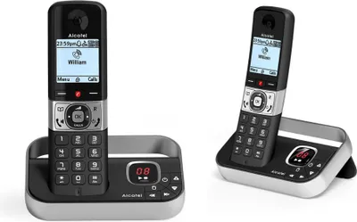 Image de Alcatel F890 Black Téléphone sans fil DECT avec 2 combinés et répondeur