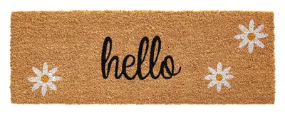 Produktbild von Fußmatte - 75 x 26 cm - Braun - Schwarz - Weiß - Hello
