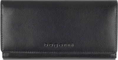 Produktbild von Damen Geldbörse Groß mit vielen Fächern aus Leder - Schwarz
