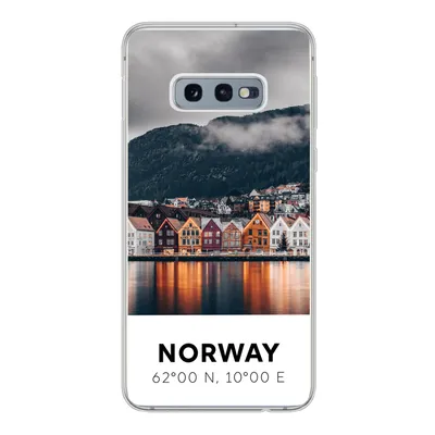 Produktbild von MuchoWow® Handyhülle Schutzhülle Hülle für Samsung Galaxy S10e Norwegen - Skandinavien - Bergen - Winter Silikon Softcase Handy Hülle - Handy