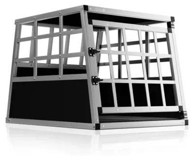 Zdjęcie produktu dla Transporter dla psa BRUNO, 70x54x51cm, srebrna/czarna