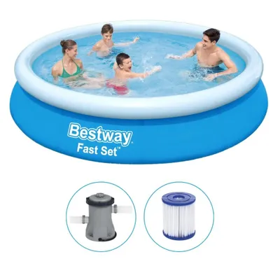 Imagen del producto de Conjunto de piscina Bestway Fast Set™ con filtro, redonda, 366x76 cm, modelo 57274