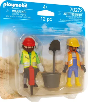 Produktbild von PLAYMOBIL, Zwei Bauarbeiter, -, 70272