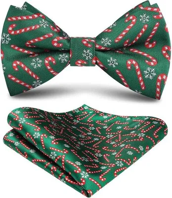 Productafbeelding van Set van Strikdas, Pochet en Bretels voor Heren met Kerstpatroon