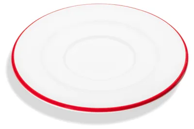 Immagine prodotto di Vetroceramica Gmundner Vetroceramica rosso rubino, piattino Cappuccino (Ø 14 cm)