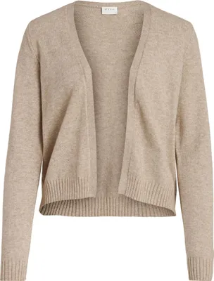 Produktbild von VILA Kurze Feinstrick Cardigan Stretch Basic Jacke ohne Verschluss VIRIL Größe: L