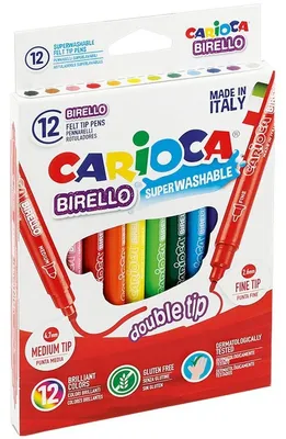 Zdjęcie produktu dla Carioca Birello, Cienki/ Średni, Wielobarwny, Końcówka pociskowa, 2,6 mm, 4,7 mm, Okrągły