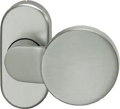 Produktbild von FSB Rahmentürknopf 0809 feststehend VA feinmatt ovale Rosette - 0 07 0809 22801 6204