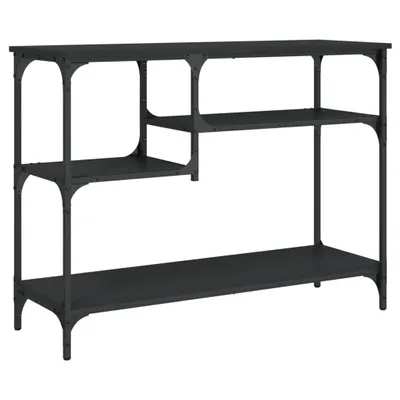 Produktbild von Konsolentisch mit Ablagen Schwarz 100x35x75 cm