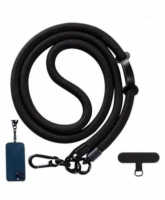 Immagine prodotto di Cordino per cellulare - Cordino universale regolabile - 2 pezzi - Nero