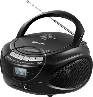 Obrázok produktu pre Prenosný CD prehrávač s funkciou rádiového prijímača (AM/FM), Bluetooth, a podporou USB