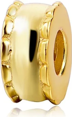 Produktbild von PANDACHARMS Goldenes Kugelband Zwischenelement Charm, 925er Sterling Silber, passt zu Pandora