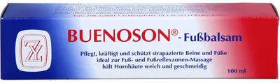 Zdjęcie produktu dla Balsam do stóp Buenoson utrzymuje miękkość i elastyczność zrogowaceń, krem 100 g