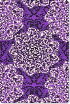 Produktbild von MuchoWow® Mauspad Mousepad Rosa - Lila - Muster - Barock 18x27 cm - Mousepads - Maus Mat - Pad - Mausunterlage