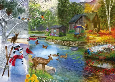 Obrázok produktu pre Alipson Puzzle - 1000 dielikov puzzle ročné obdobia