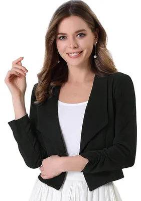 Immagine prodotto di Solidchoice - Gilet da lavoro da donna con apertura frontale e maniche lunghe