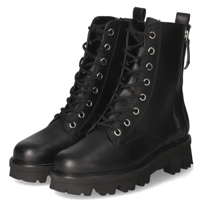 Produktbild von Paul Green Damen Schnürstiefeletten Schwarz Glattleder Größe: 39