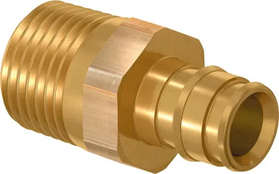 Obrázok produktu pre UPONOR Q&E, prechodová vsuvka, PL/DR, 40-R1 1/4"MT, 1 ks.