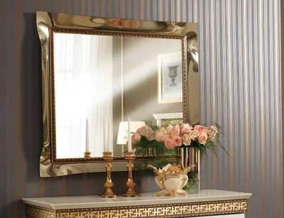 Immagine prodotto di Specchio specchio da parete barocco rococò corridoio soggiorno bagno legno vetro design