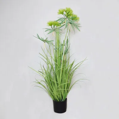 Produktbild von Kunstgras im Topf 79cm grün Gräserbüschel Ziergras Gräser Dekopflanze