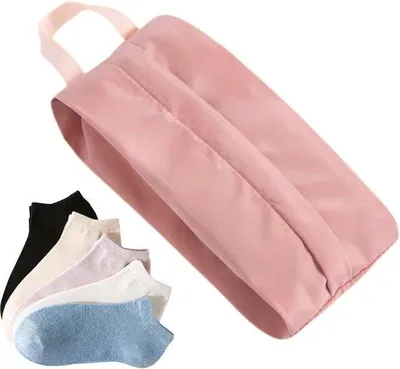 Produktbild von Reise-Organizer mit Handgriff, multifunktionale Tasche für Socken, Hosen und mehr, 2er Pack