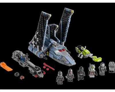 Produktbild von LEGO 75314 Star Wars Angriffsshuttle aus The Bad Batch, Bauset für Kinder ab 9 Jahren mit 5 Klon-Minifiguren und Gonk-Droiden