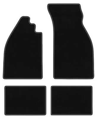 Image de Tapis de sol en moquette pour Volkswagen Garbus 1938-2003 – jeu 4 pièces, noirs, sur mesure – Wielganizator BASIC