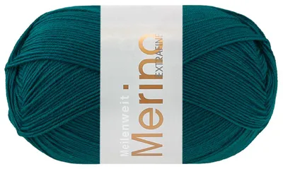 Produktbild von Lana Grossa - Meilenweit 100g Merino Extrafine uni 2472 opalgrün