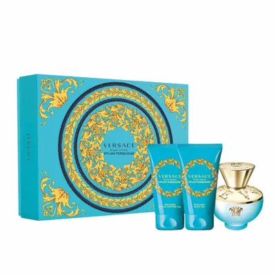 Immagine prodotto di Versace Dylan Turquoise Pour Femme set Eau de Toilette, 50ml + Gel doccia 50ml + Lozione corpo 50ml