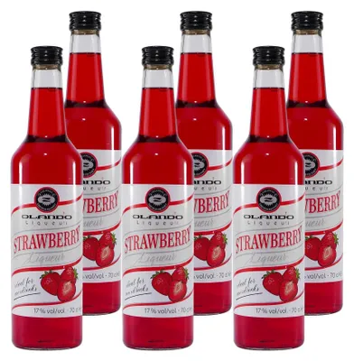 Produktbild von Olando Strawberry Liqueur (6 x 0,7L)