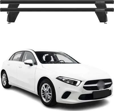 Produktbild von Menabo Dachträger für Mercedes A Klasse W177 2018-2025 75kg Alu Schwarz 2x